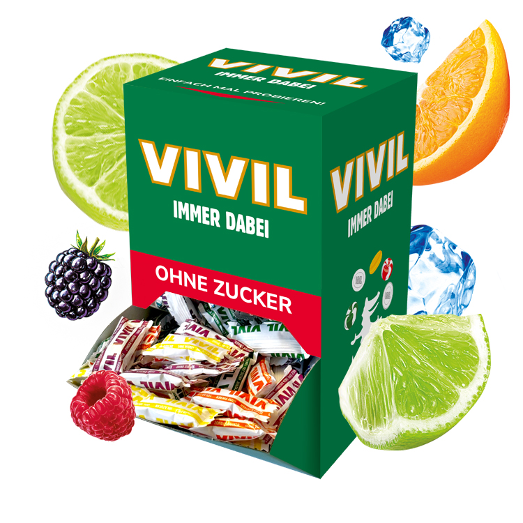 VIVIL Erfrischungsbonbons ohne Zucker | Mischbox VIVIL Erfrischungsbonbons ohne Zucker | Mischbox