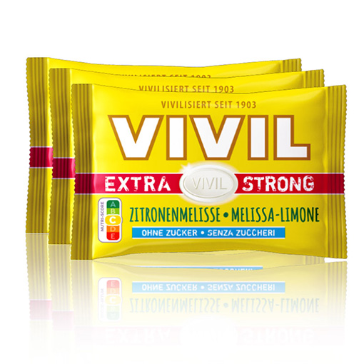 VIVIL Extra Strong Zitronenmelisse ohne Zucker | 3er Pack VIVIL Extra Strong Zitronenmelisse ohne Zucker | 3er Pack