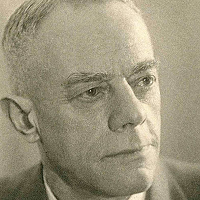Geschichte 1903 Gründer August Müller im Schwarz-Weiß-Portrait