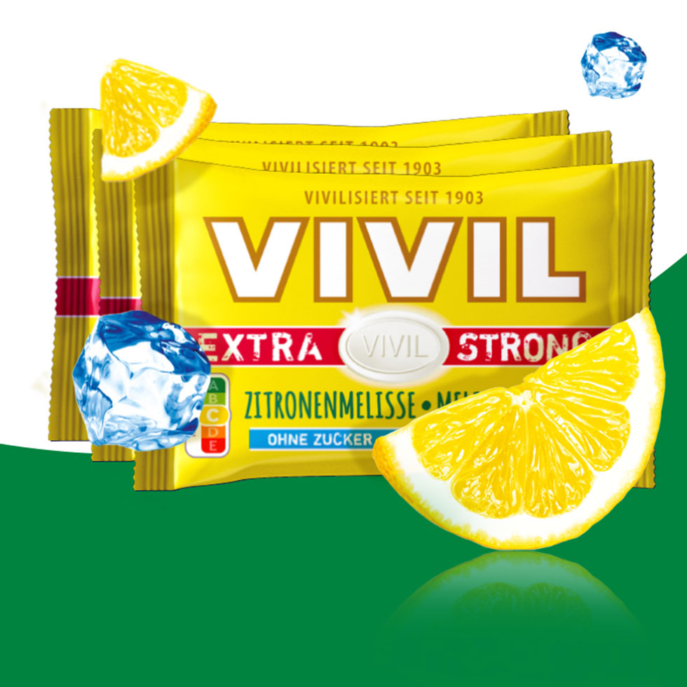 VIVIL Extra Strong Zitronenmelisse ohne Zucker | 26 x 3er Pack
