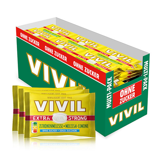 VIVIL Extra Strong Zitronenmelisse ohne Zucker | 26 x 3er Pack VIVIL Extra Strong Zitronenmelisse ohne Zucker | 26 x 3er Pack