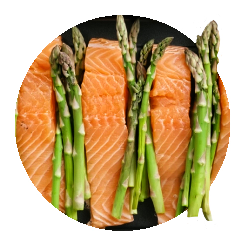 Lachs mit Spargel