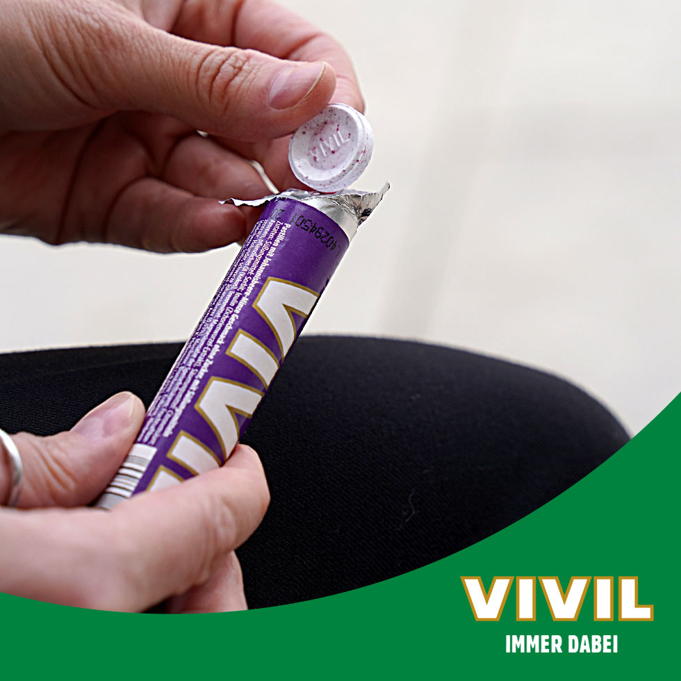 VIVIL Johannisbeere-Minze Pastillen ohne Zucker | 3er Pack VIVIL Johannisbeere-Minze Pastillen ohne Zucker | 3er Pack