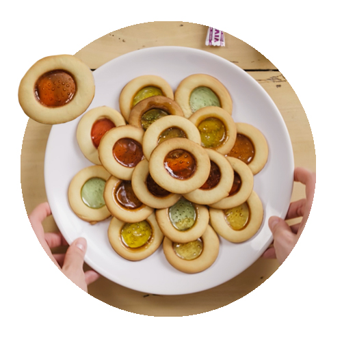 Toller mit Bonbongebäck