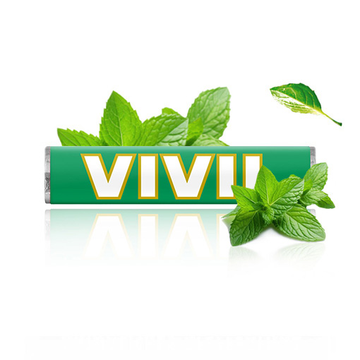 VIVIL Natürliche Pfefferminzbonbons | Stange VIVIL Natürliche Pfefferminzbonbons | Stange