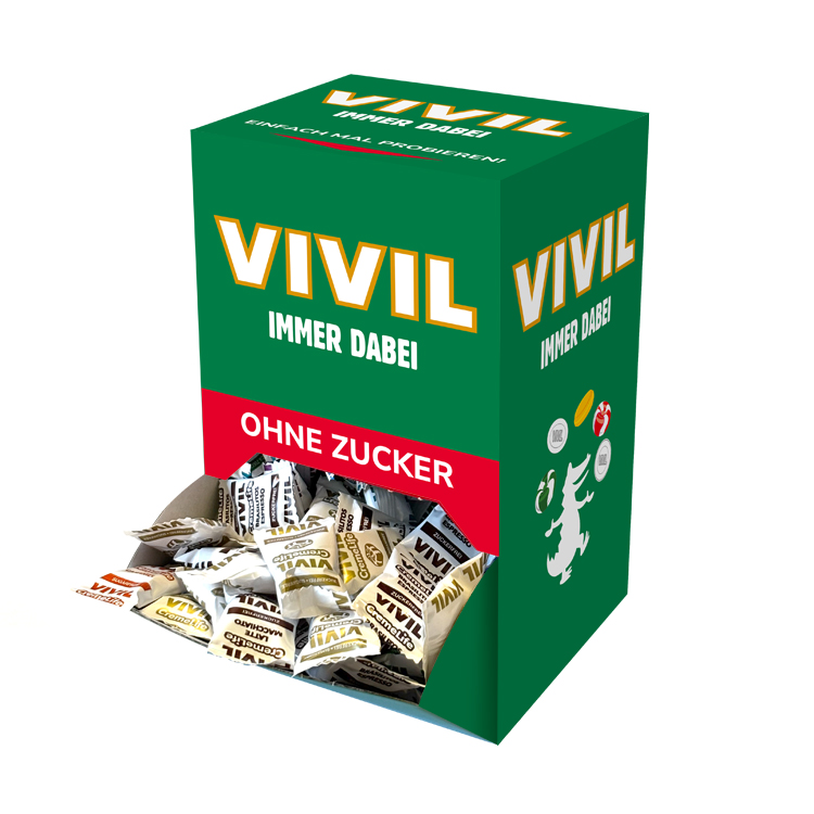VIVIL Creme Life Kaffee/Karamell Sahnebonbons ohne Zucker | Mischbox