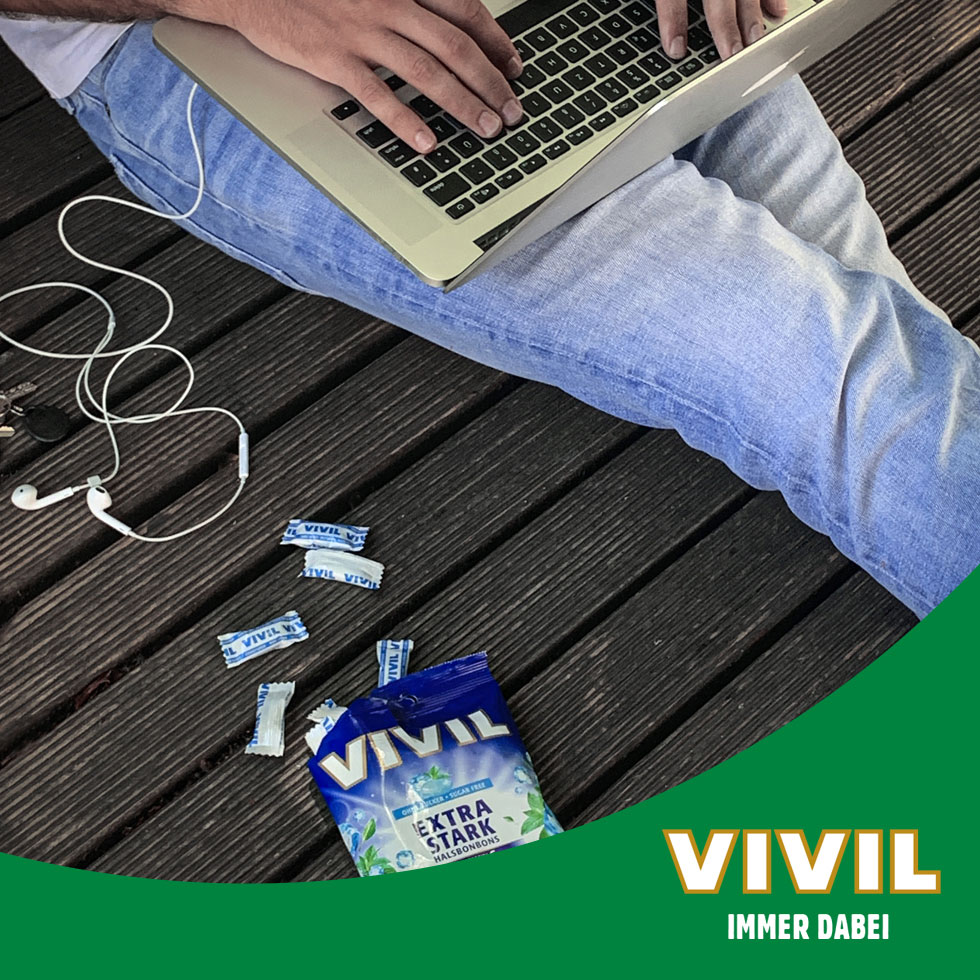 VIVIL Extra Stark Halsbonbons ohne Zucker | 120g VIVIL Extra Stark Halsbonbons ohne Zucker | 120g