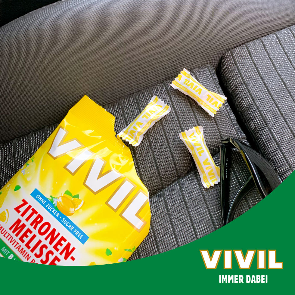 VIVIL Zitronenmelisse Multivitaminbonbons ohne Zucker | 120g VIVIL Zitronenmelisse Multivitaminbonbons ohne Zucker | 120g