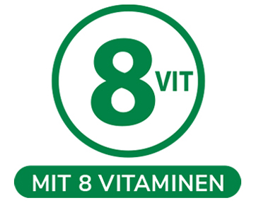 Mit 8 Vitaminen
