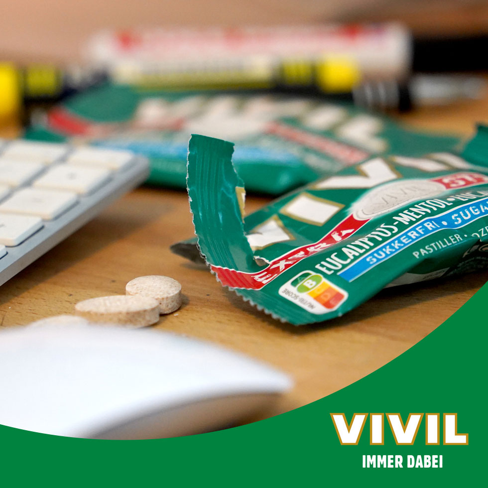 VIVIL Extra Strong Eukalyptus-Menthol ohne Zucker | 3er Pack VIVIL Extra Strong Eukalyptus-Menthol ohne Zucker | 3er Pack