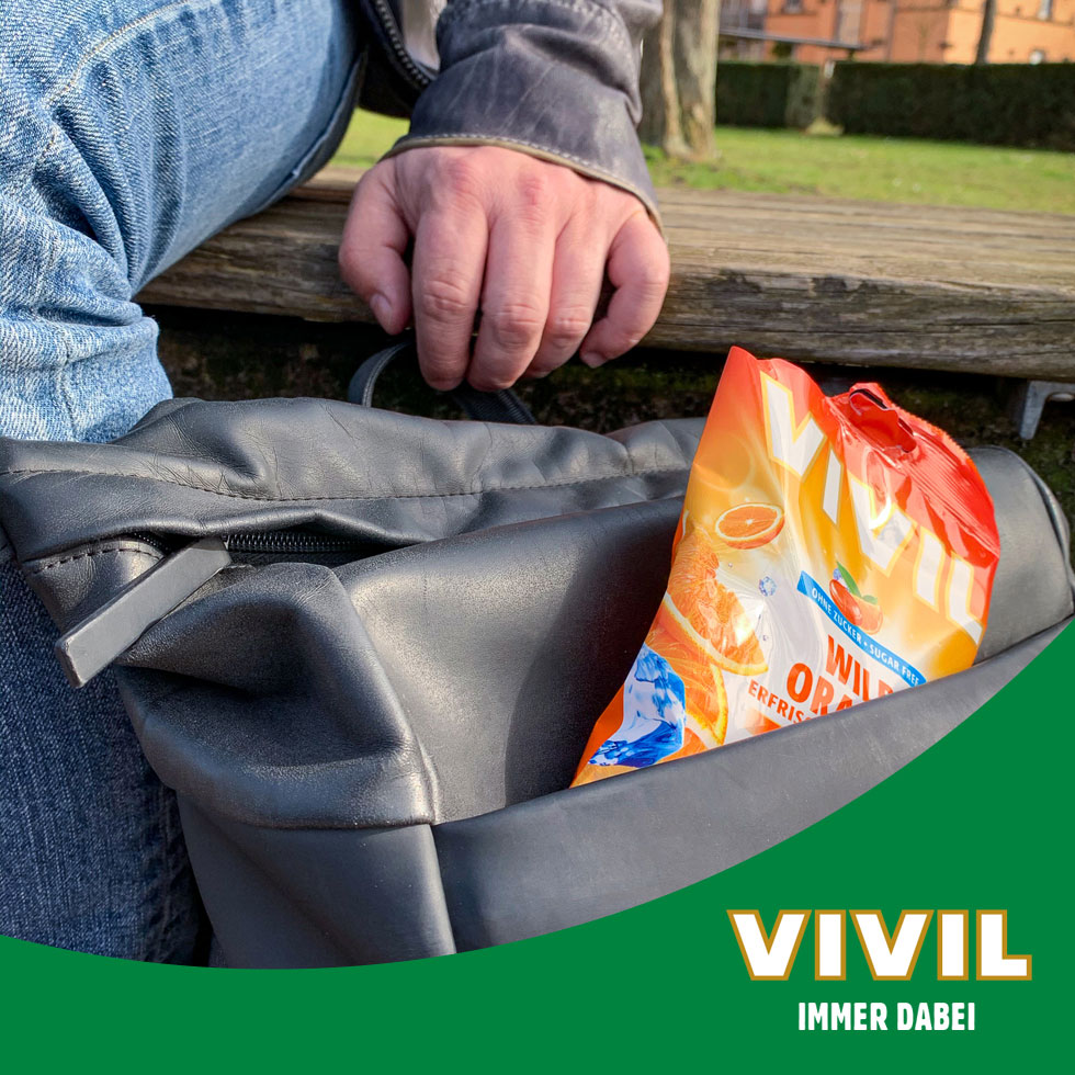 VIVIL Wild Orange Erfrischungsbonbons ohne Zucker | 120g VIVIL Wild Orange Erfrischungsbonbons ohne Zucker | 120g